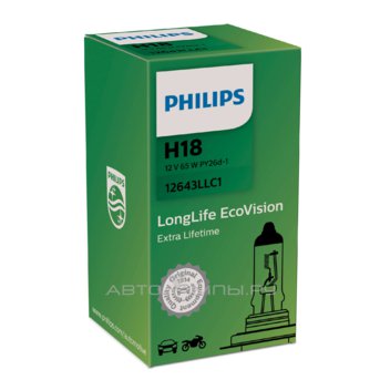 H18 12V- 65W (PY26d-1) (������. ���� ������) LongLife EcoVision 12643LLC1