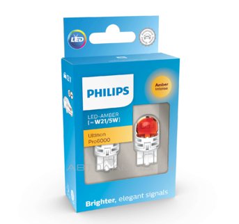 W21/5W 12V-LED (W3x16q) Amber 2.5/0.5W Ultinon Pro6000 (��.2��.) 11066AU60X2