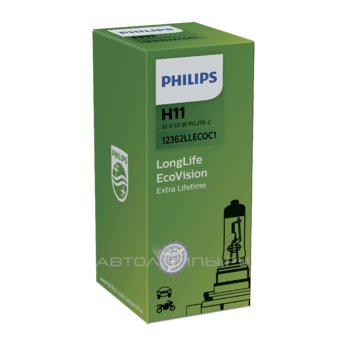 H11 12V- 55W (PGJ19-2) (������. ���� ������) LongLife EcoVision 12362LLECOC1