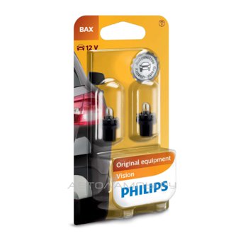 BAX 12V-1,2W (BAX8,5d/2) Black (������� 2��.) 12598B2